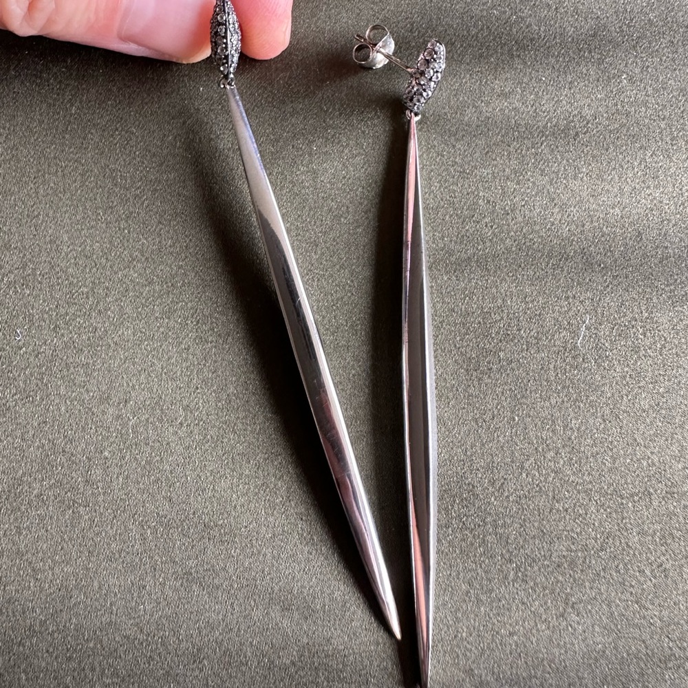 Alexis Bittar Fine Marquis Spike Earrings